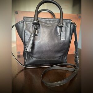 Coach Legacy Candace Black Leather Small Tote Bag
